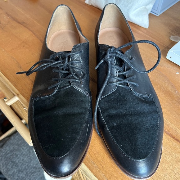 Madewell Alex Oxford in Leather & Suede - Picture 3 of 5